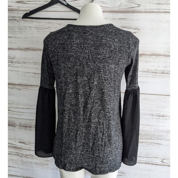 Lord and Taylor Design Lab Bell Sleeve Top Small - Picture 3 of 4